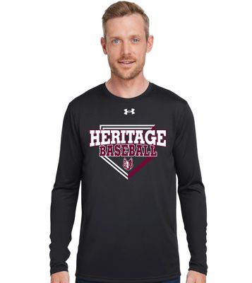 Heritage Coyotes Baseball - Home Plate - Under Armour Team Tech Long Sleeve