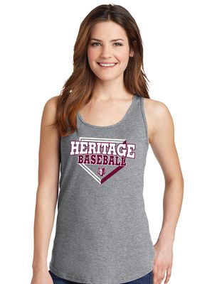 Heritage Coyotes Baseball - Home Plate - Cotton Tank