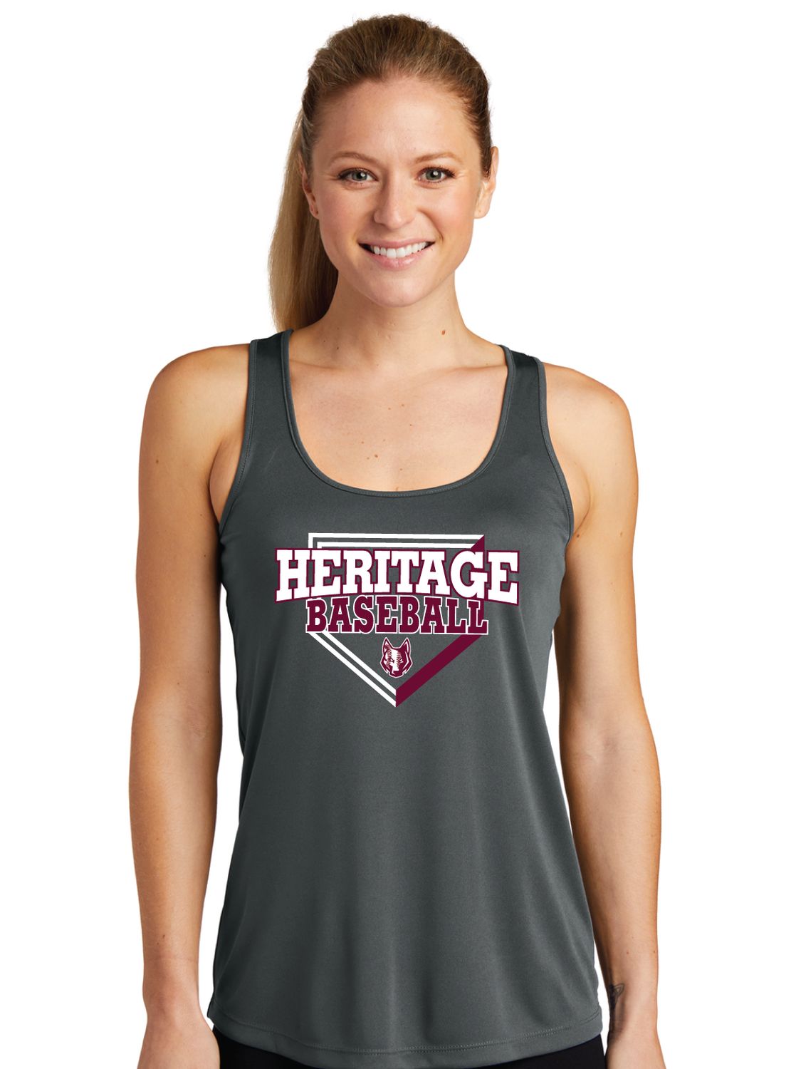 Heritage Coyotes Baseball - Home Plate - Dri-Fit Racerback Tank