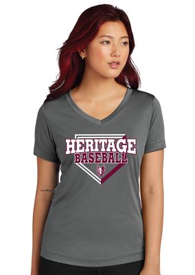 Heritage Coyotes Baseball - Home Plate - Dri-Fit V-Neck