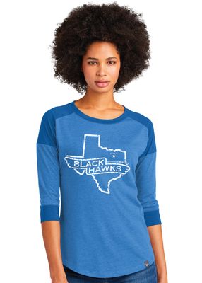 Boyd Blackhawks - Texas - 3/4 Sleeve Baseball Raglan Tee