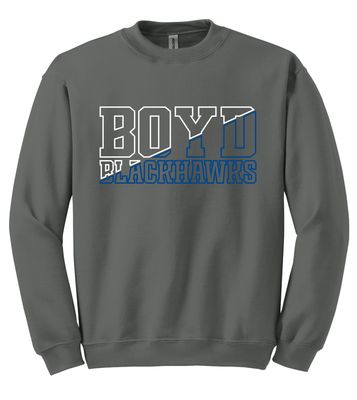 Boyd Blackhawks - Diagonal - Crew Sweatshirt
