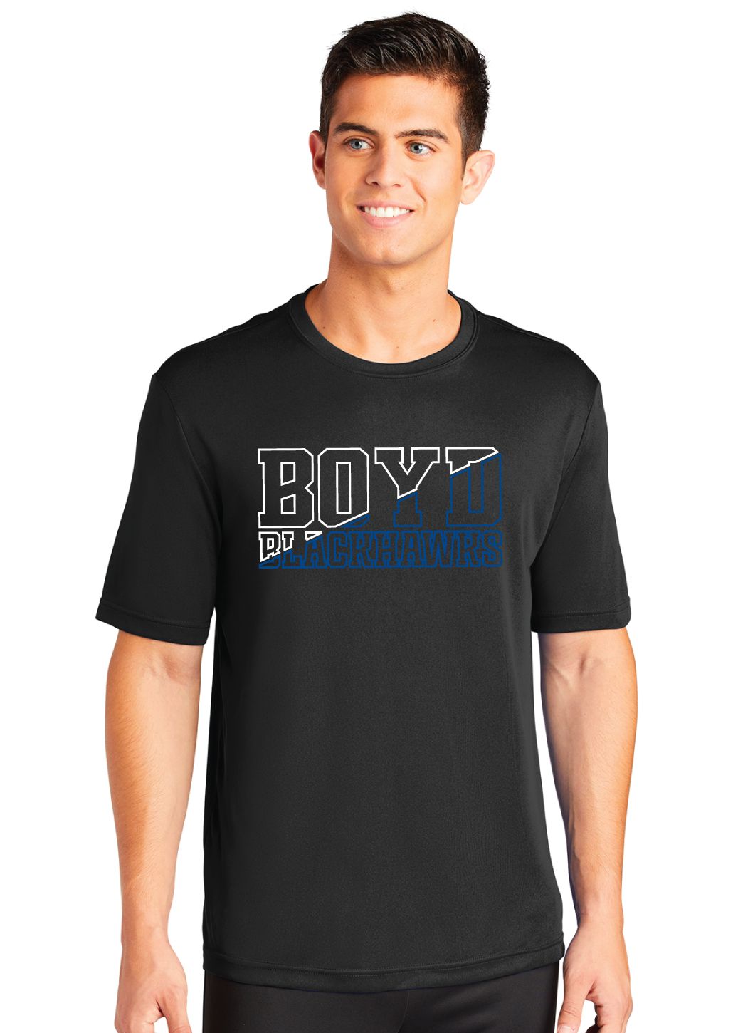 Boyd Blackhawks - Diagonal - Dri-Fit Short Sleeve