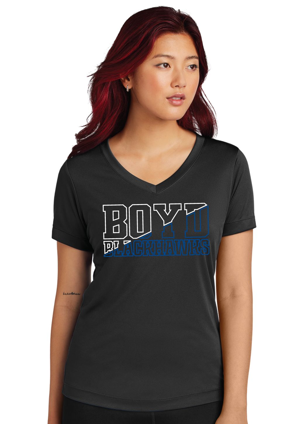 Boyd Blackhawks - Diagonal - Dri-Fit V-Neck