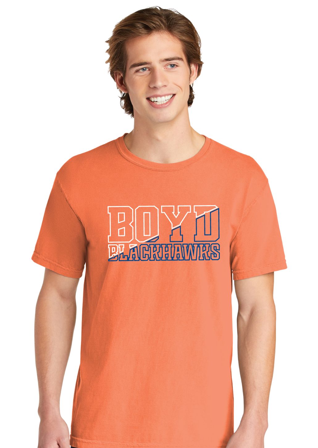 Boyd Blackhawks - Diagonal - Comfort Colors Short Sleeve