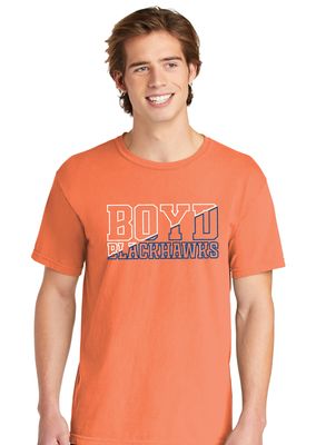 Boyd Blackhawks - Diagonal - Comfort Colors Short Sleeve