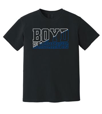 Boyd Blackhawks - Diagonal - Comfort Colors Short Sleeve