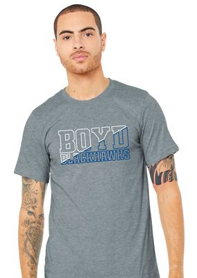 Boyd Blackhawks - Diagonal - Bella+Canvas Short Sleeve