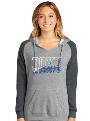 Boyd Blackhawks - Diagonal - Lightweight Raglan Hoodie