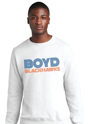 Boyd Blackhawks - Striped - Crew Sweatshirt
