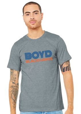 Boyd Blackhawks - Striped - Bella+Canvas Short Sleeve