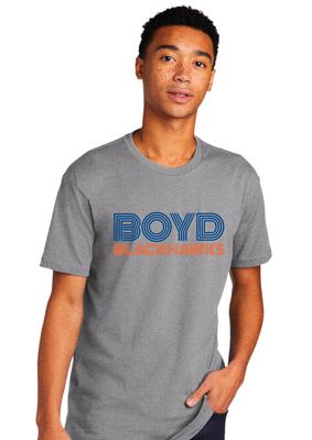 Boyd Blackhawks - Striped - Next Level Short Sleeve