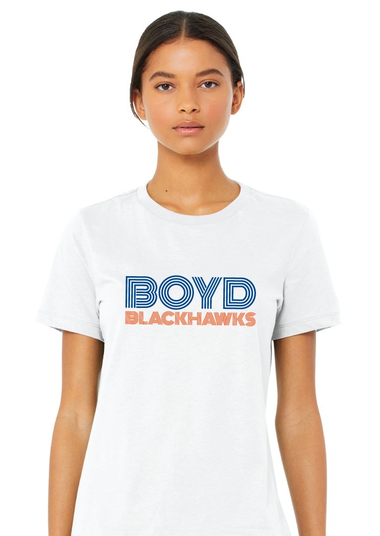 Boyd Blackhawks - Striped - Bella+Canvas Ladies