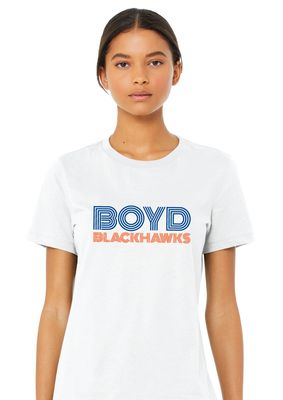 Boyd Blackhawks - Striped - Bella+Canvas Ladies