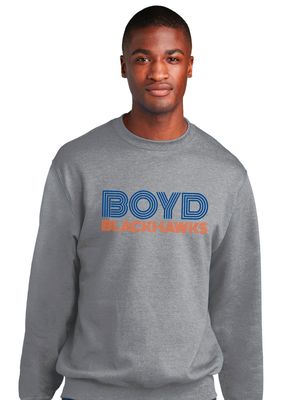 Boyd Blackhawks - Striped - Crew Sweatshirt