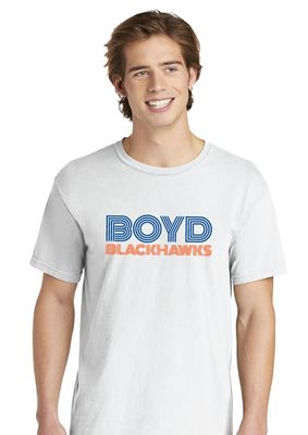 Boyd Blackhawks - Striped - Comfort Colors Short Sleeve