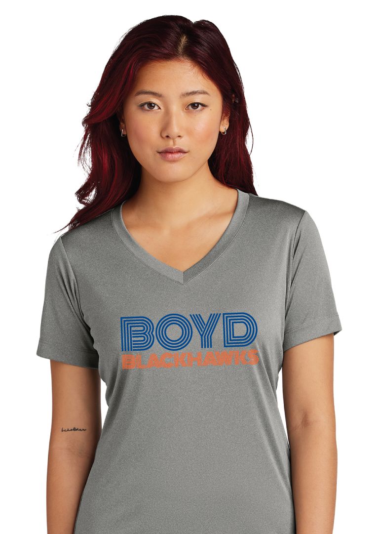 Boyd Blackhawks - Striped - Dri-Fit V-Neck