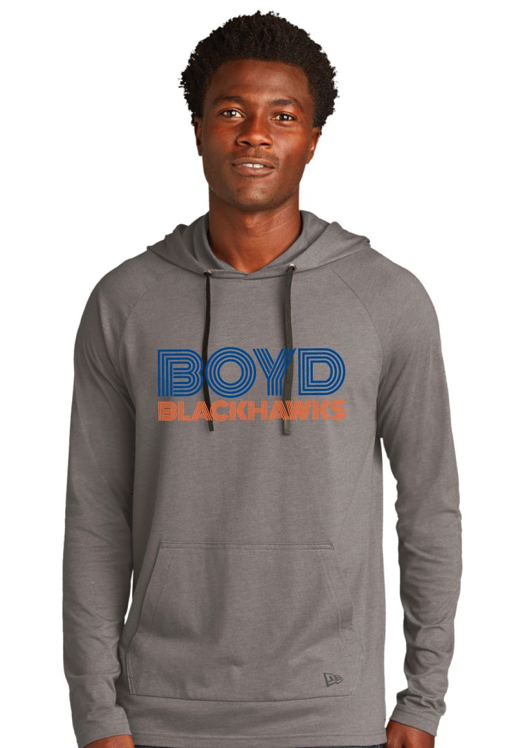 Boyd Blackhawks - Striped - Tri Blend Hoodie