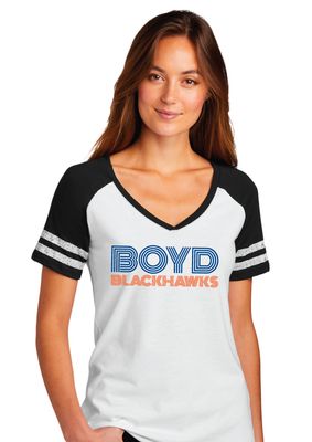 Boyd Blackhawks - Striped - Game V-Neck