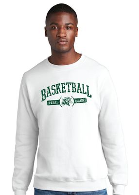 Lebanon Trail Basketball - Distressed Arch - Crew Sweatshirt