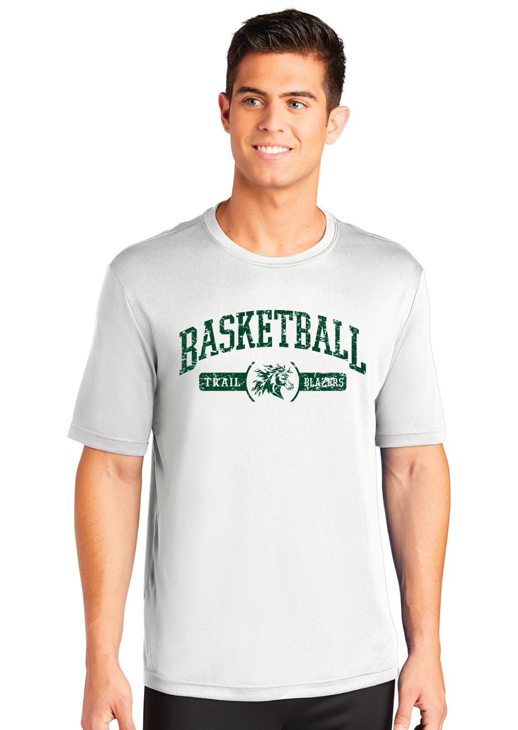 Lebanon Trail Basketball - Distressed Arch - Dri-Fit Short Sleeve