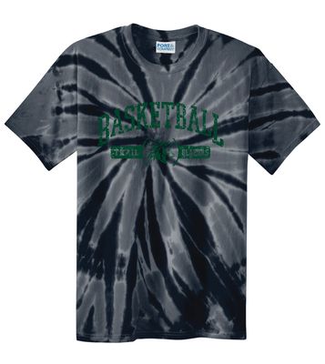 Lebanon Trail Basketball - Distressed Arch - Tie Dye Short Sleeve