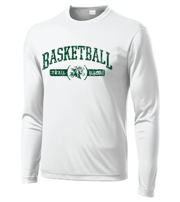 Lebanon Trail Basketball - Distressed Arch - Dri-Fit Long Sleeve