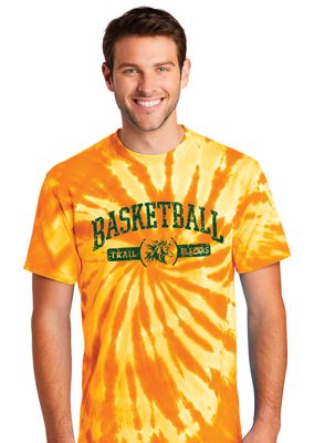 Lebanon Trail Basketball - Distressed Arch - Tie Dye Short Sleeve