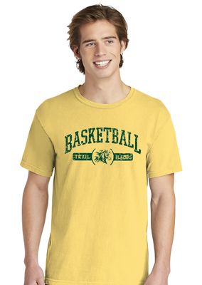 Lebanon Trail Basketball - Distressed Arch - Comfort Colors Short Sleeve