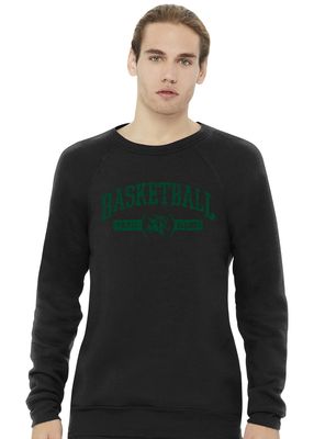 Lebanon Trail Basketball - Distressed Arch - Bella+Canvas Crewneck Sweatshirt