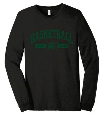 Lebanon Trail Basketball - Distressed Arch - Bella+Canvas Long Sleeve