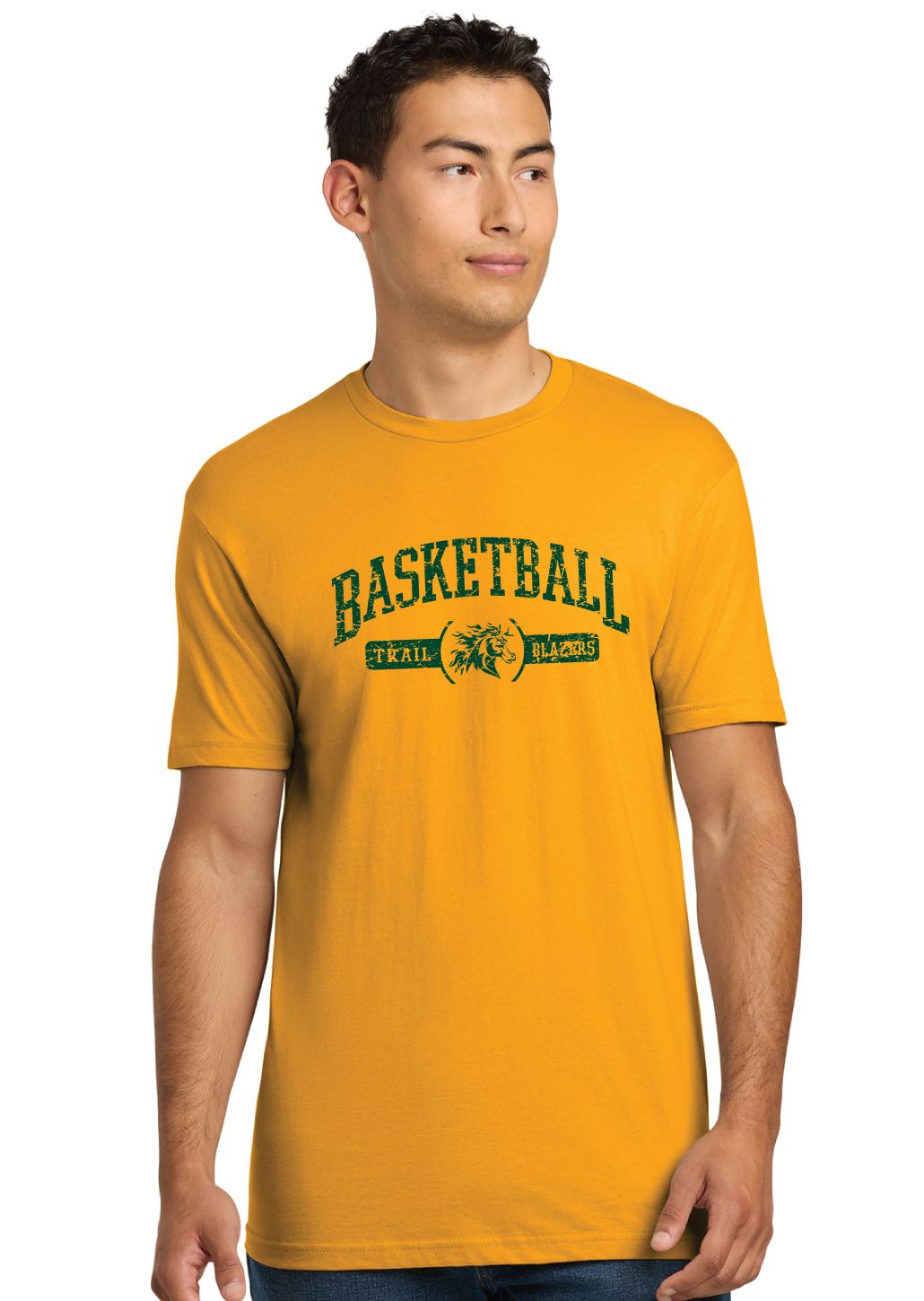 Lebanon Trail Basketball - Distressed Arch - Next Level Short Sleeve