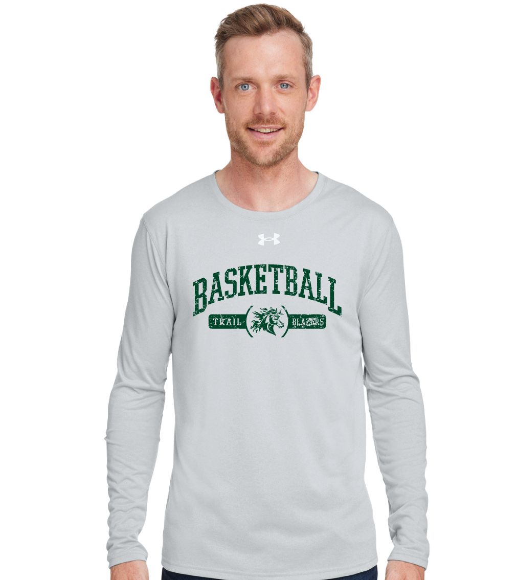 Lebanon Trail Basketball - Distressed Arch - Under Armour Team Tech Long Sleeve