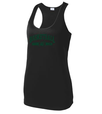 Lebanon Trail Basketball - Distressed Arch - Dri-Fit Racerback Tank