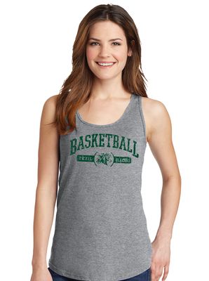 Lebanon Trail Basketball - Distressed Arch - Cotton Tank