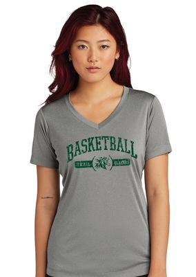 Lebanon Trail Basketball - Distressed Arch - Dri-Fit V-Neck
