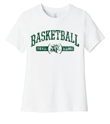 Lebanon Trail Basketball - Distressed Arch - Bella+Canvas Ladies