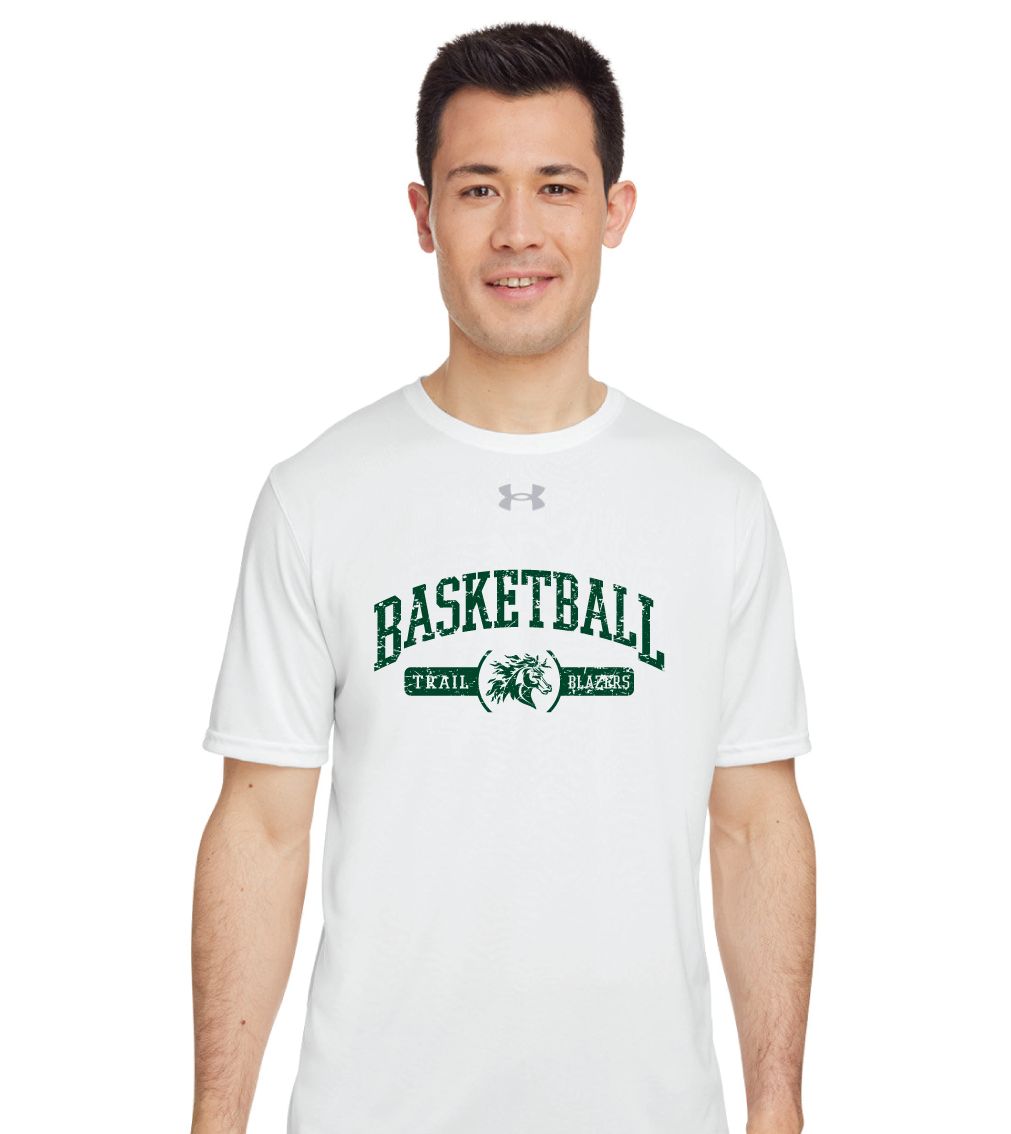 Lebanon Trail Basketball - Distressed Arch - Under Armour Team Tech Short Sleeve