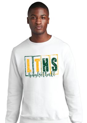Lebanon Trail Basketball - LT Blocks - Crew Sweatshirt