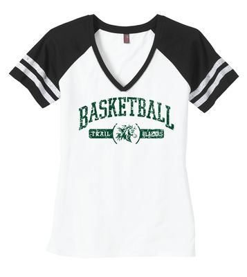 Lebanon Trail Basketball - Distressed Arch - Game V-Neck