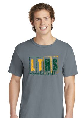 Lebanon Trail Basketball - LT Blocks - Comfort Colors Short Sleeve