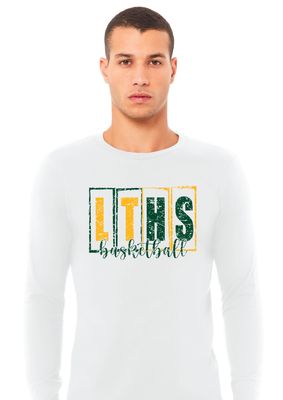 Lebanon Trail Basketball - LT Blocks - Bella+Canvas Long Sleeve