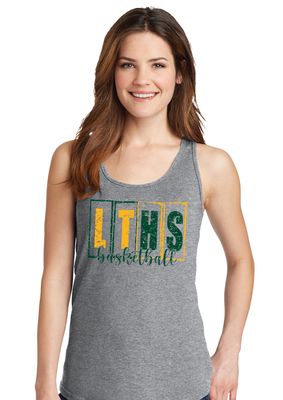 Lebanon Trail Basketball - LT Blocks - Cotton Tank