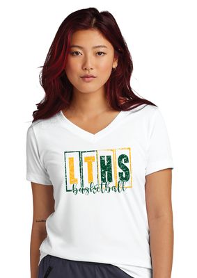 Lebanon Trail Basketball - LT Blocks - Dri-FIt V-Neck