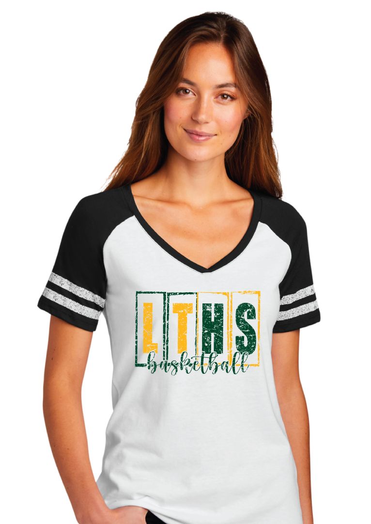 Lebanon Trail Basketball - LT Blocks - Game V-Neck