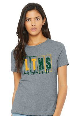 Lebanon Trail Basketball - LT Blocks - Bella+Canvas Ladies