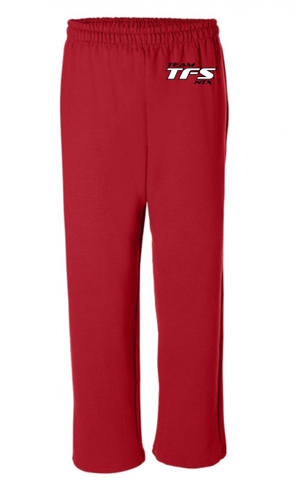 Open-Bottom Sweatpants - NTX, Garment Color: Red