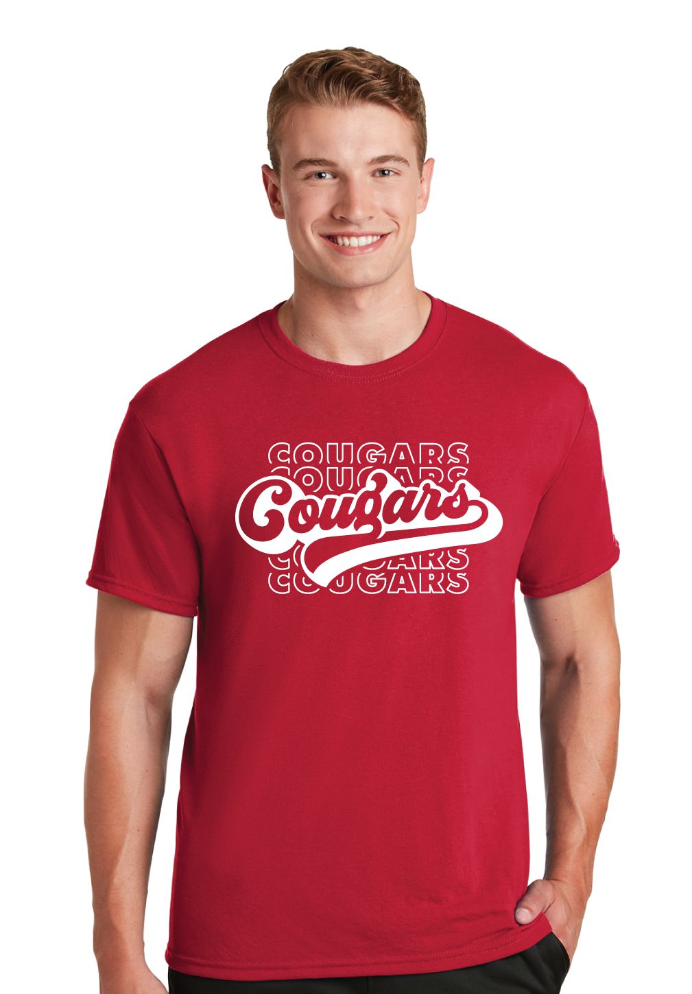 Curtis Cougars - Stacked Cursive