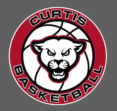 Curtis Cougars - Basketball Window Decal