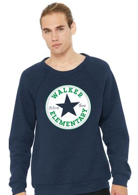 Walker Elementary - Circle - Bella+Canvas Crew Sweatshirt